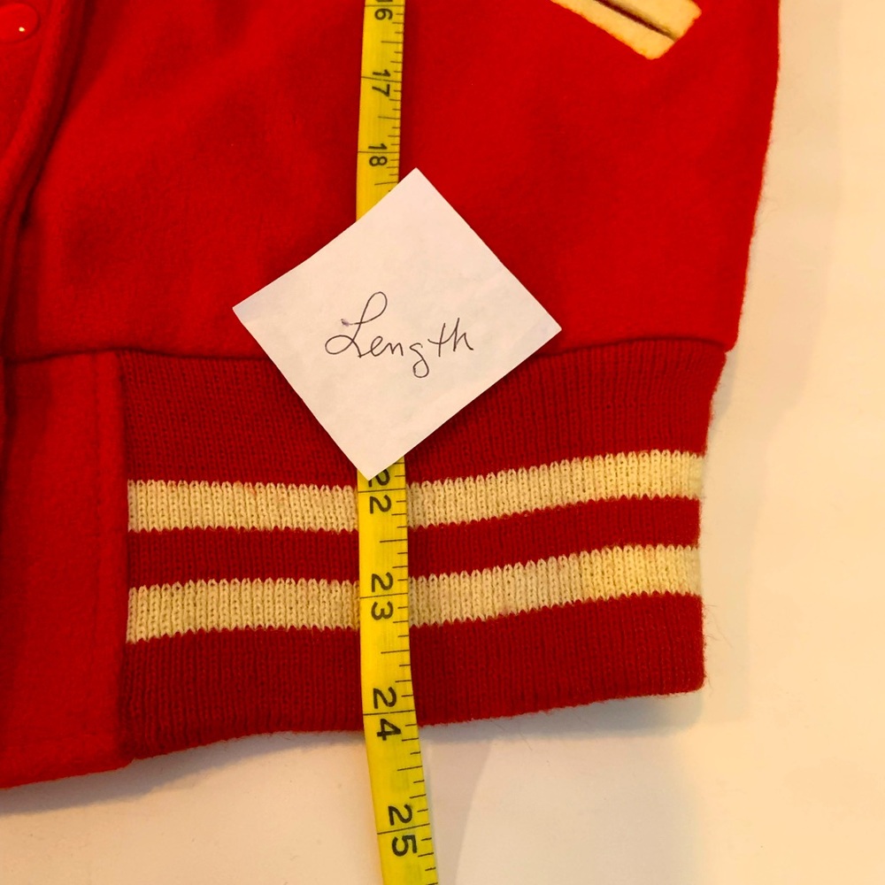 Vintage 1967 Irving Texas MacArthur Cardettes Wool Varsity Jacket Medium - Picture 8 of 12